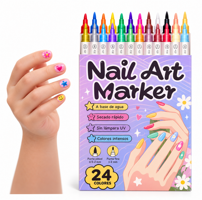 MisPintaNails™ – Set de Rotuladores para Uñas
